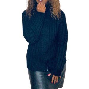 SATISFY YOUR SOUL CHUNKY SWEATER KNIT SWEATSHIRT BUTTON DOWN CARDIGAN LARGE